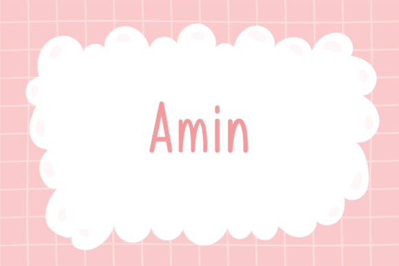 Amin: A Friendly Handwritten Font That Makes Campaigns Feel Human