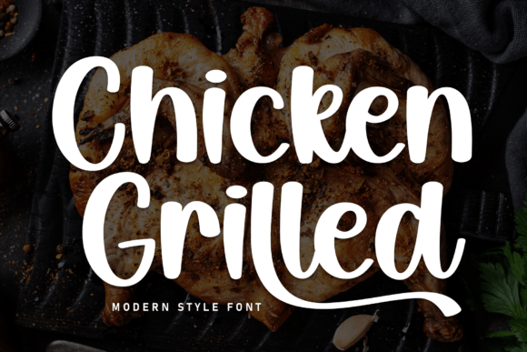 Chicken Grilled: A Handwritten Font That Feels Like a Warm Invitation