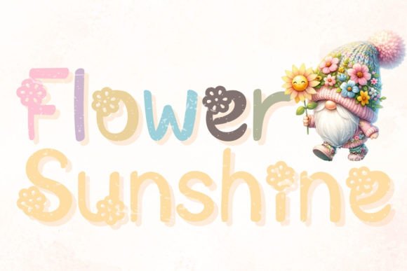 Flower Sunshine: A Handwritten Font for Editorial Warmth