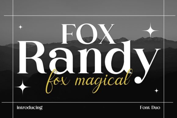 Fox Randy and Fox Magical: A Polished Font Duo for Real Business Branding