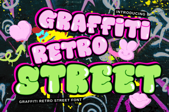 Graffiti Retro Street Font: Handwritten Grit for Real-Made Products