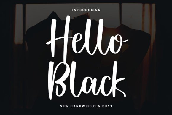 Hello Black: A Refined Handwritten Typeface for Editorial Moments