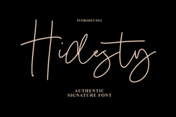 Hidesty Signature: A Handwritten Font That Converts
