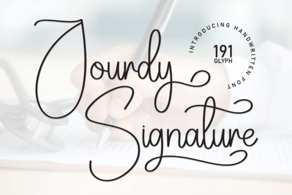 Jourdy Signature: A Sweet, Friendly Handwritten Typeface