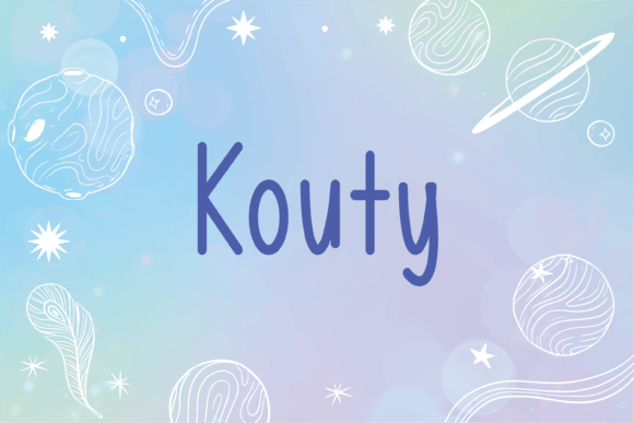 Kouty: A Whimsical Handwritten Font for Makers