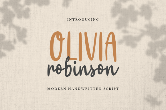 Olivia Robinson: A Handwritten Font That Makes Your Brand Feel Human