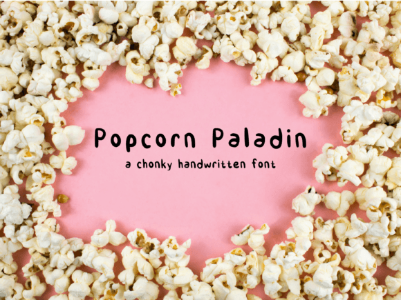 Popcorn Paladin: A Playful, Professional Font for Small Businesses