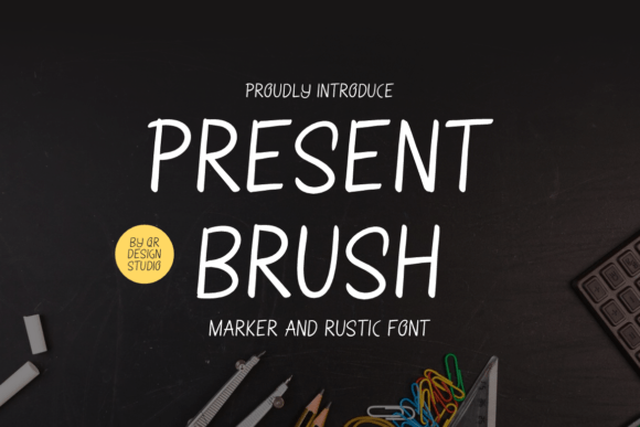Present Brush: A Friendly Handwritten Font for Real Business Branding