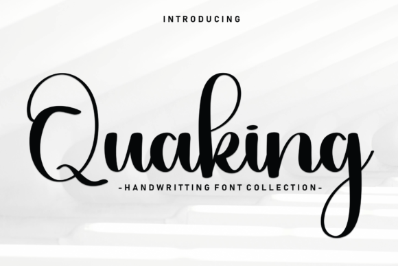 Quaking Handwritten Font for Small Business Branding