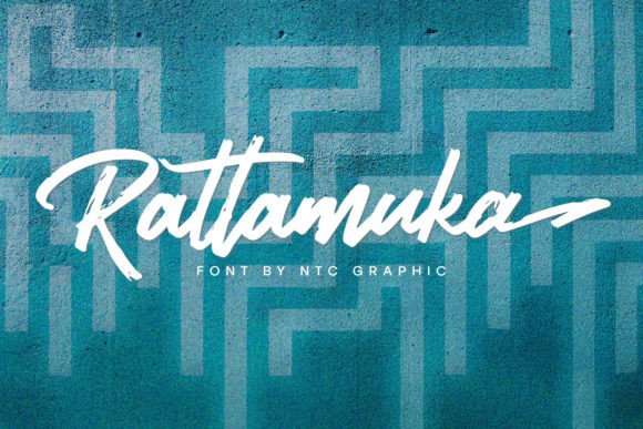 Rattamuka: A Romantic Script Font for Handmade Labels & Invitations
