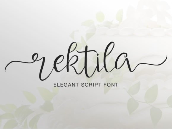 Rektila Font: A Sophisticated Script for Handmade Labels & Printables