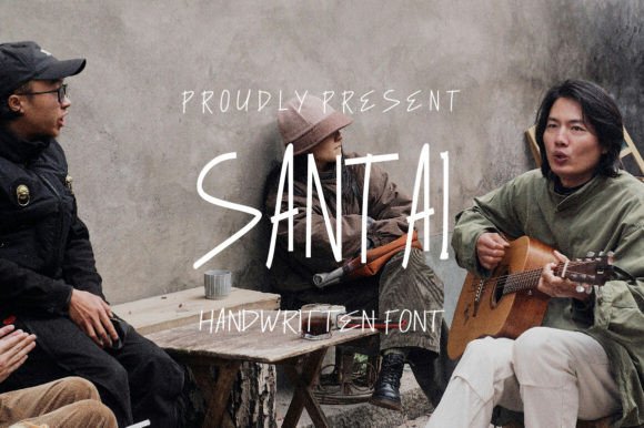 Santai: A Handwritten Typeface That Feels Like a Thoughtful Pause