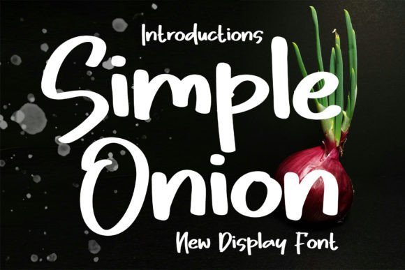 Simple Onion: A Handwritten Font That Feels Like a Thoughtful Pause
