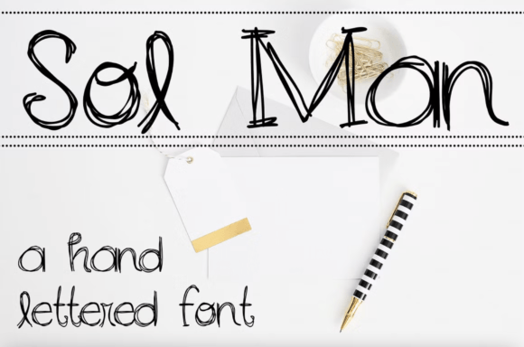 Sol Man: A Hand-Lettered Font That Feels Like Your Own Handwriting