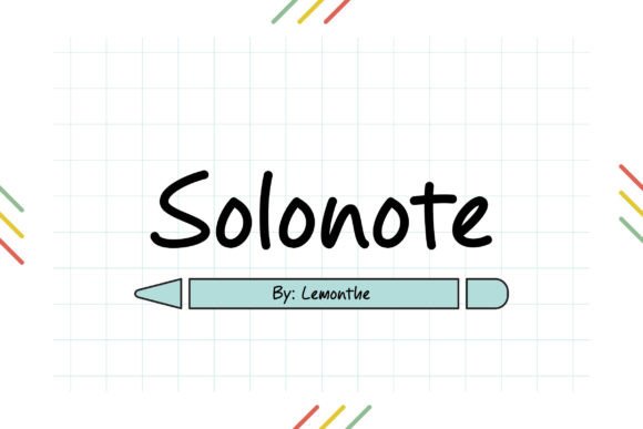Solonote: A Handwritten Font That Feels Like a Quiet Conversation