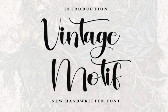 Vintage Motif: A Handwritten Font That Builds Trust & Charm