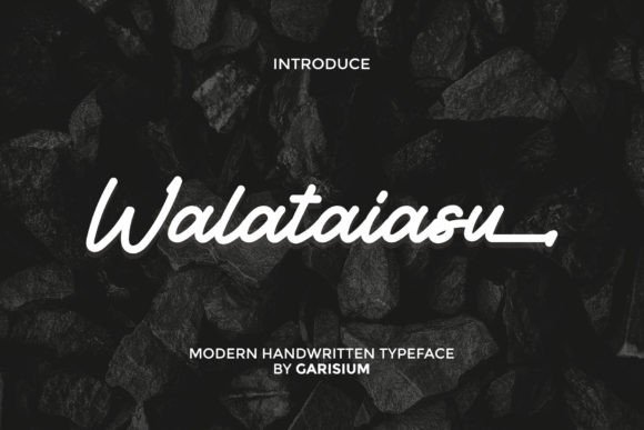 Walataiasu: A Refined Script Font for Luxury Branding