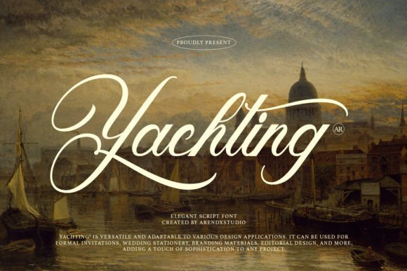 Yachting Script Font for Elegant Handmade Products